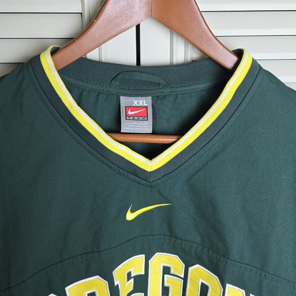 Nike Oregon Ducks Center Swoosh Pullover Windbreaker Jacket Men Sz XXL Y2K - Picture 3 of 10